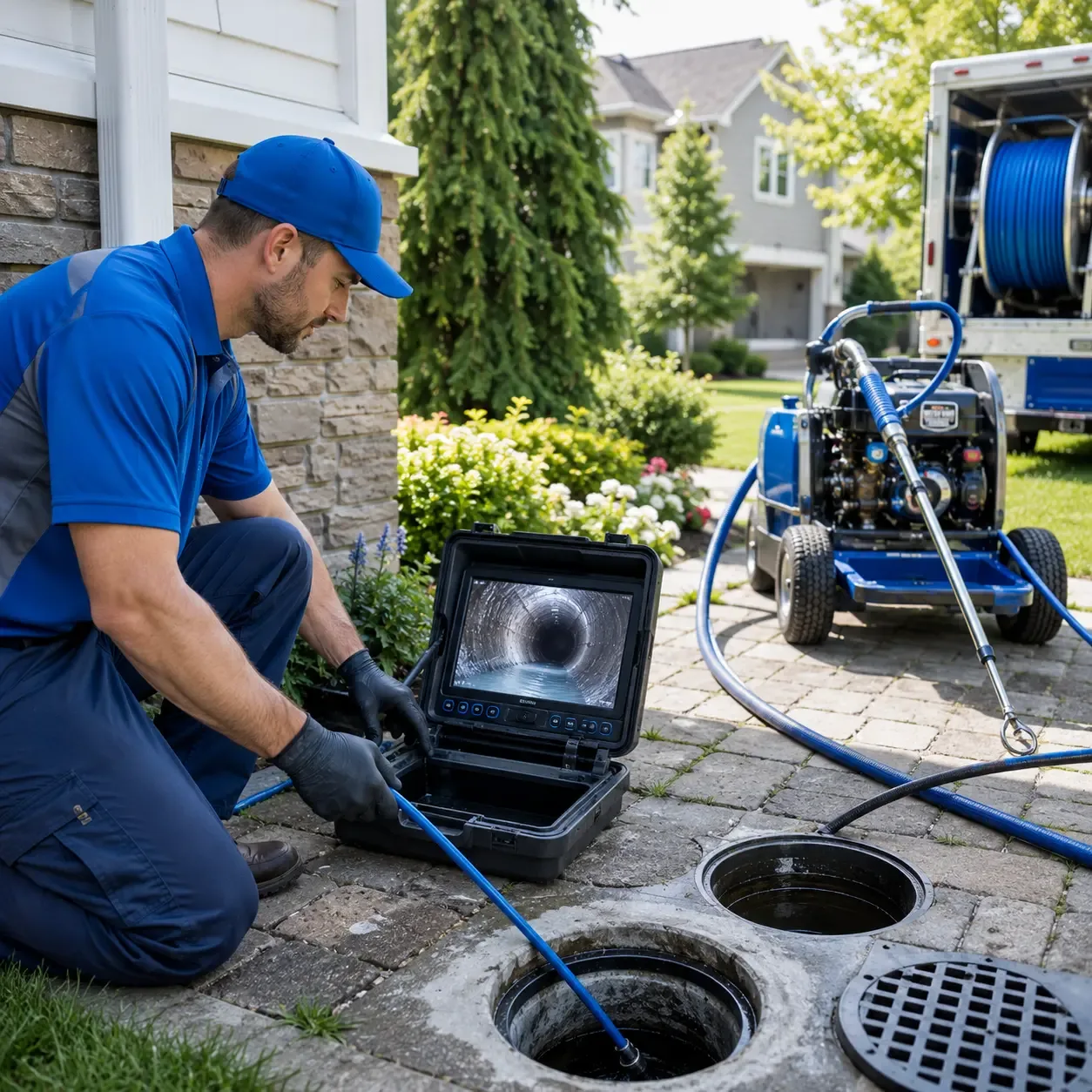 Outdoor drain cleaning professionals serving Bloomingdale, GA