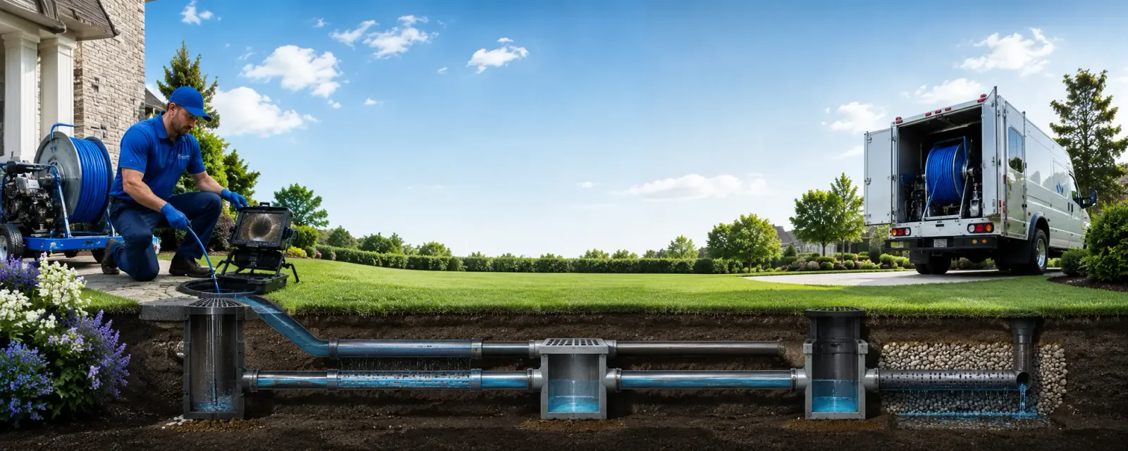 Outdoor drain cleaning information for Bloomingdale, GA